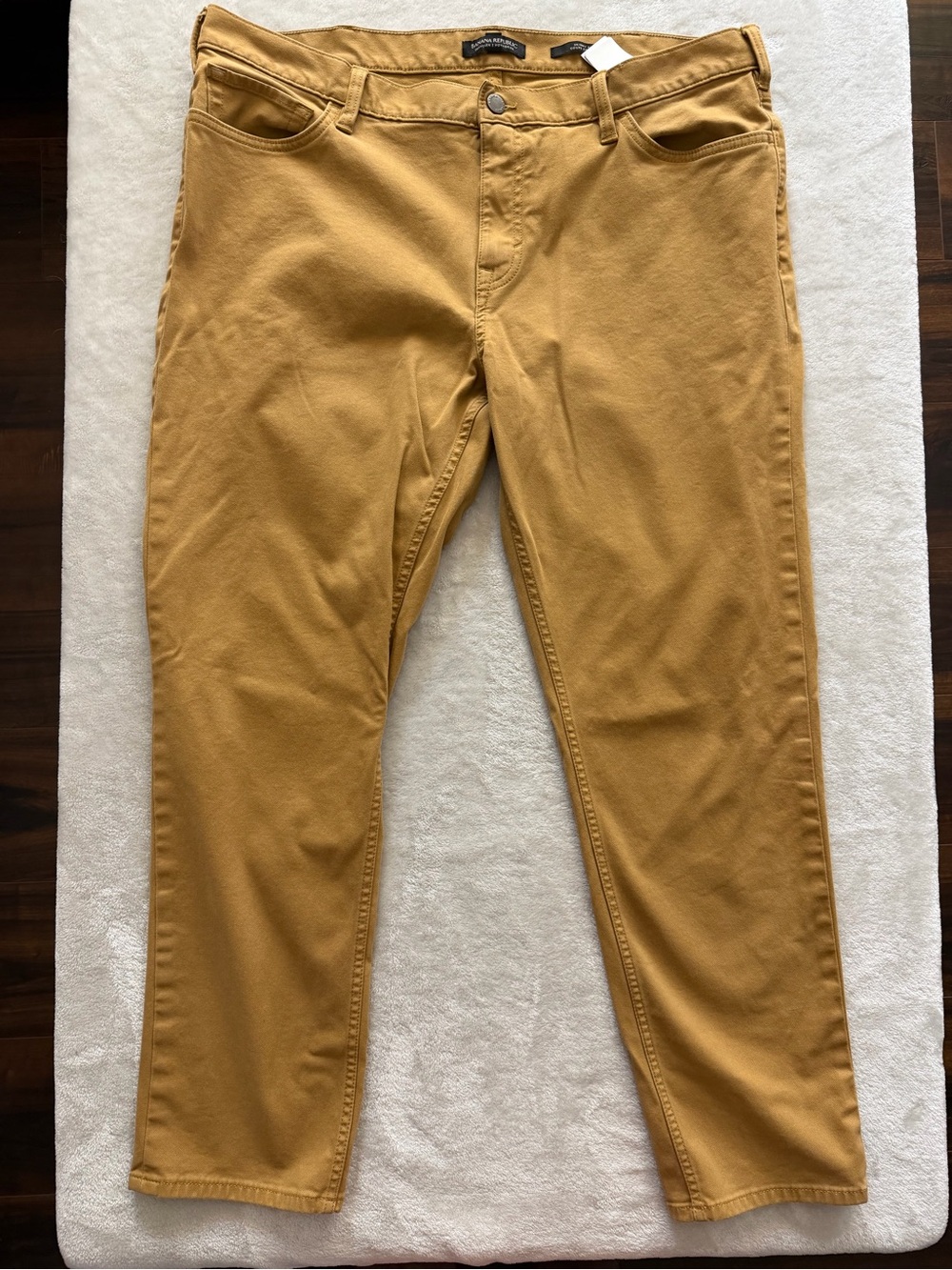 Banana Republic Traveler Skinny Pants Camel Tan Stretch Men’s 36/30